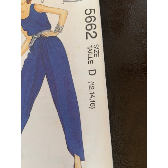 McCall's Misses Lined Jacket Jumpsuit Sewing Pattern Sz 12 - 16 5662 - Uncut - Picture 4 of 10
